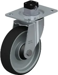 Produktfoto 1 von LE-PATH 160K-CS11-ELS BLICKLE Stahlblech-Lenkrolle mit Anschraubplatte