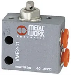 Produktfoto 1 von W3501001111 511.132, 3/2-Wege-Miniaturventil, mechanisch, Stößel, NC, M5 seitlich
