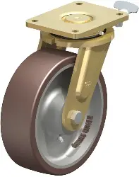 Produktfoto 1 von LS-GB 252K-RI2 BLICKLE Stahlgeschweißte Schwerlast-Bockrolle mit PU-Feder