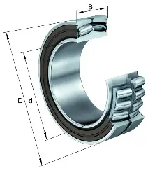 Produktfoto 1 von 0755881020000 FAG Pendelrollenlager 24122-BE-XL-2VSR
