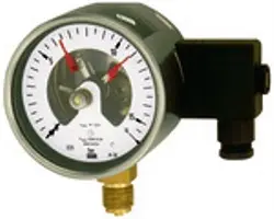 Produktfoto 1 von 2202 2202, Kontaktmanometer, G 1/2 radial unten, Messber. 0 - 4,0 bar, Ø 100