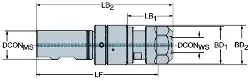 Produktfoto 1 von 970WE25A25088 SANDVIK TAP Adapter