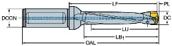 870140014L205 SANDVIK CoroDrill 870 Wechselkopfbohrer ISO 9766
