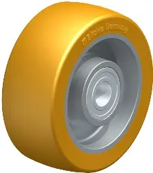 Produktfoto 1 von ALTH 101/15K BLICKLE Rad mit PU-Laufbelag Extrathane, mit Alu-Radkörper