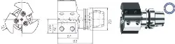 Produktfoto 1 von HA6.V20.R31.090 Werkzeughalter axial 3-fach re ISO12164-3 HSKT 63x 90 SWISS
