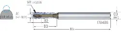 2.CMC30.C5Z4.150.1 CrazyMill Cool-C VHM RIP VR 5,0xd,UNI, IK, Z4, 1,50/R=0,75