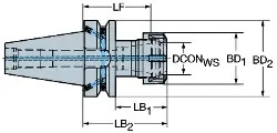 Produktfoto 1 von 392.55514-3020052 SANDVIK Collet chuck adaptors