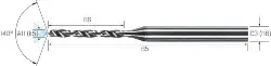 Produktfoto 1 von 2.CD.060400.CA CrazyDrill Cool VHM 6xd, UNI, IKZ, 4,00mm MIKRON