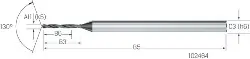 2.CD.080160.IN CrazyDrill SST VHM RIP 8xd, Inox, 1,60mm MIKRON