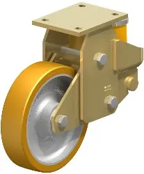 Produktfoto 1 von BSFE-GTH 200K BLICKLE Stahlgeschweißte Schwerlast-Bockrolle mit PU-Feder