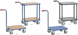 Produktfoto 1 von 1161/7016 Griffroller mit Holzboden RAL 7016 anthrazit