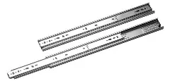 Produktfoto 1 von 64931270 Auszugschienensatz DH3832 Schienenlänge 700mm