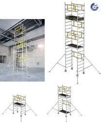 125100 Alu-Rollgerüst FlexxTower 1,20 x 0,60 m, Höhe 5,30 m