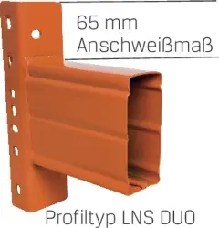 Produktfoto 1 von 46405-2 Holmpaar Kastenprof. Palettenr Länge 1350, Tragkraft 1995 kg