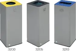 Produktfoto 1 von 21308 Wertstoffsammler für Restmüll, silber/anthrazit, 81 l -VAR-