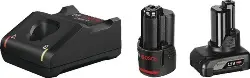 Produktfoto 1 von 1600A01NC9 Akku-Set 12 V, 2.0 Ah / 4.0 Ah inkl. GAL12V-40 -BOSCH-