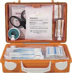 Produktfoto 1 von 3001125 Erste Hilfe Koffer Quick-CD, mit Standard DIN13157 orange