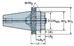Produktfoto 1 von C3A39054550070 SANDVIK COROMANT CAPTO-Grundhalter Bigplus