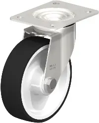 Produktfoto 1 von LEX-POTH 160XR BLICKLE Edelstahl-Lenkrolle mit Anschraubplatte