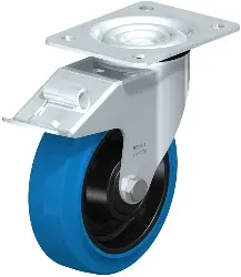 Produktfoto 1 von LE-POEV 160KD-FI-SB BLICKLE Stahlblech-Lenkrolle mit Anschraubplatte