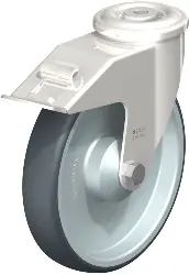 Produktfoto 1 von LEXR-TPA 200KD-FI BLICKLE Edelstahl-Lenkrolle mit Rückenloch