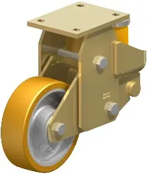 Produktfoto 1 von BSFE-GTH 160K BLICKLE Stahlgeschweißte Schwerlast-Bockrolle mit PU-Feder