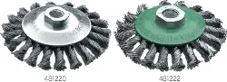 Produktfoto 1 von 473257 Kegelbürste, Stahldraht gezopft, 0,50 mm