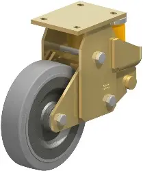 Produktfoto 1 von BSFE-SE 200K-SG BLICKLE Stahlgeschweißte Schwerlast-Bockrolle mit PU-Feder