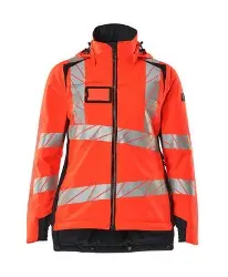 Produktfoto 1 von 19045-449-222105XL MASCOT Damen Winterjacke CLIMASCOT, High Vis rot/schwarzblau, Gr.5XL