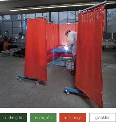 Produktfoto 1 von 10003141 Schutzwand TransFlex, Vorhang, 3tlg. (B3700xH1950mm) glasklar