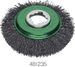 423.37X Kegelbürste, V2A-Draht gewellt, 0,35 mm, X-LOCK