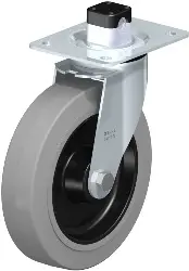 Produktfoto 1 von LE-POEV 200R-CS11-SG BLICKLE Stahlblech-Lenkrolle mit Anschraubplatte