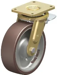 Produktfoto 1 von LS-GB 252K-ST BLICKLE Stahlgeschweißte Schwerlast-Bockrolle mit PU-Feder
