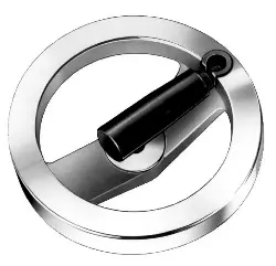 Produktfoto 1 von 67051600 Umleggriff-Handrad 3223 Durchmesser 160mm Material Aluminium