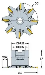 Produktfoto 1 von 329100Q22G SANDVIK CoroMill 329 Trenn- und Nutenfräser