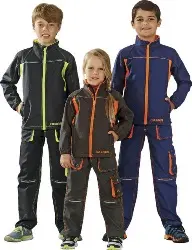 Produktfoto 1 von 6130146 JUNIOR Softshell-Jacke 146/152, anthrazit/gelb