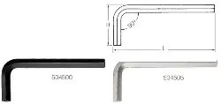 Produktfoto 1 von 01142 Sechskant-Stiftschlüssel, schwarz oxidiert