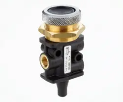 Produktfoto 1 von 03041402 3/2-WV-NC G1/8 Knopf Schwarz