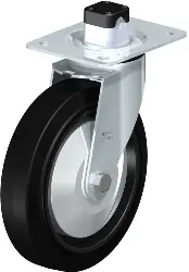 Produktfoto 1 von LE-POEV 200KD-CS11-FA BLICKLE Stahlblech-Lenkrolle mit Anschraubplatte