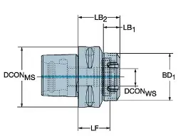 Produktfoto 1 von C8DM25N042 Coromant Capto® Adapter auf MDI