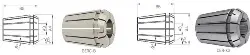 Produktfoto 1 von 13716012000 Spannzange GERC32-B Protect ISO15488-B 20,00mm FAHRION