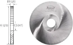 Produktfoto 1 von AN2080252AE033S Metallkreissägeblatt HSS fein DIN1837/A 80x2,50x22 REKORD