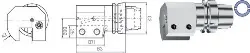 Produktfoto 1 von HA6.V20.L11.090 Werkzeughalter axial 1-fach li ISO12164-3 HSKT 63x 90 SWISS