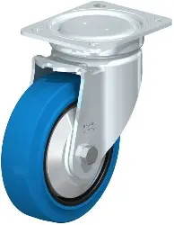 LU-POEV 160KD-SB-FA BLICKLE Stahlblech-Lenkrolle, schwere, geschl. Ausführung