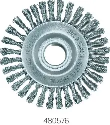 Produktfoto 1 von 47320140 Pipelinebürste gezopft, einrhg Stahldraht, 125 × 6 mm