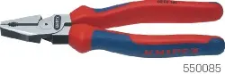 Produktfoto 1 von 02 02 200 KNIPEX Kraft-Kombizange Kopf poliert, Mehrkomp.hüllen