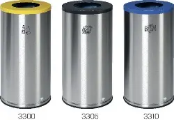 Produktfoto 1 von 3567 Wertstoffsammler für Restmüll, Edelstahl/anthrazit, 70 l VAR