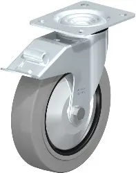 Produktfoto 1 von LE-POEV 200XK-FI-SG-FA BLICKLE Stahlblech-Lenkrolle mit Anschraubplatte