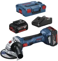 Produktfoto 1 von 06019H9005 Akku-Winkelschleifer 18 V GWS 18V-7, 2x 4.0 Ah -BOSCH-