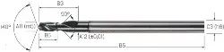 Produktfoto 1 von 2.PD.01550.090 CrazyDrill Pilot VHM RIP 2xd, UNI, 1,55mm MIKRON